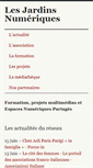 Mobile Screenshot of jardins-numeriques.net